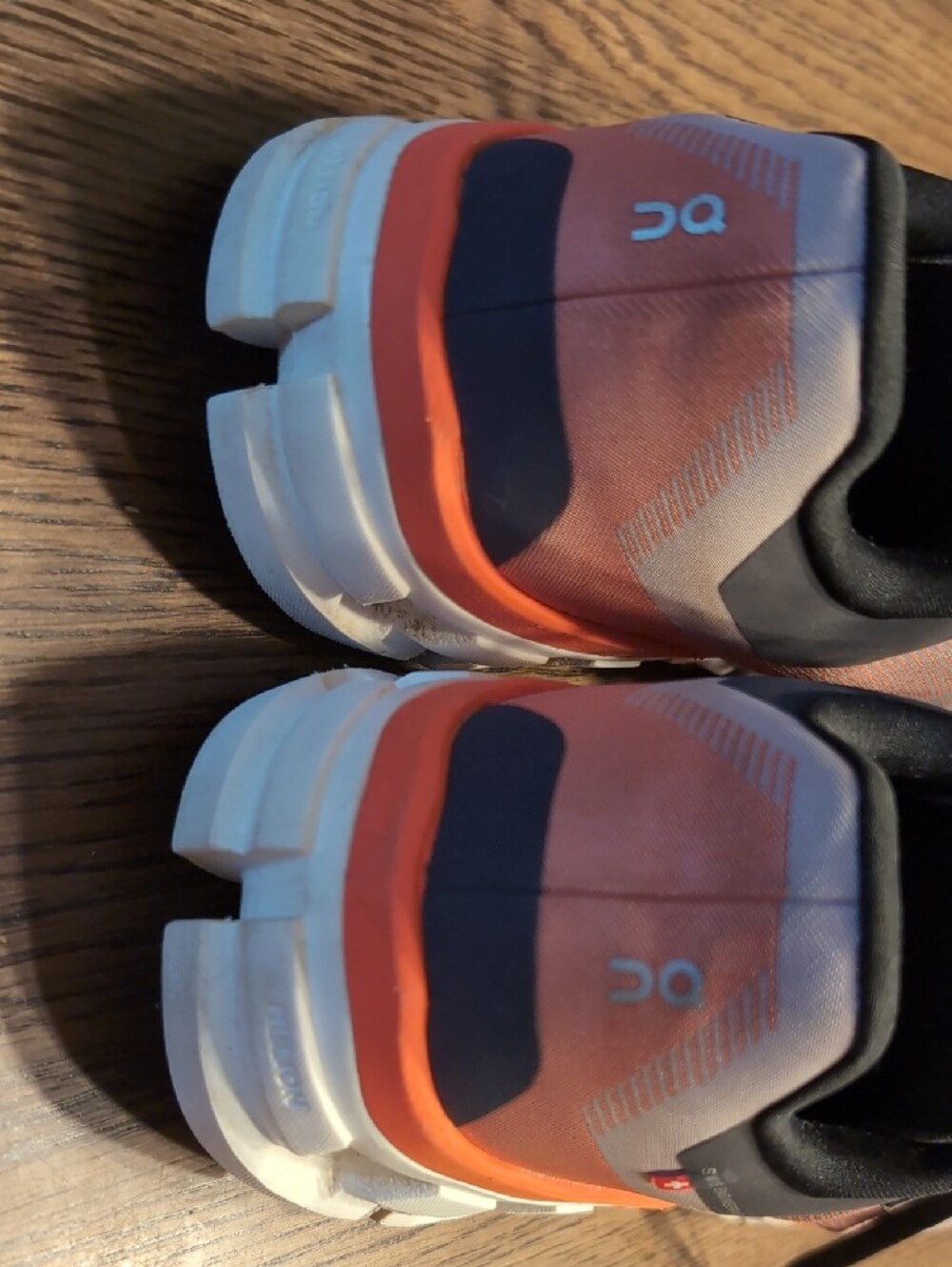 On Cloud US 10 Women's Athletic Shoes - Orange, Tan, with Black - Picture 4 of 8